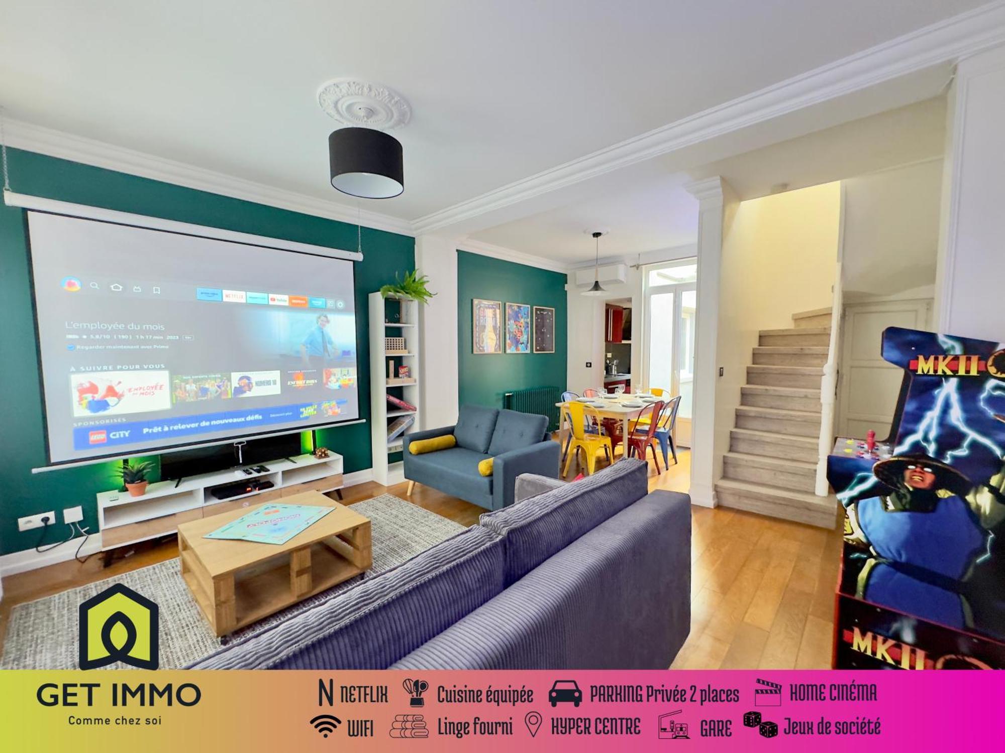 Maison 3Ch - Cinema - Game Room - Parking - Gare Amiens Extérieur photo
